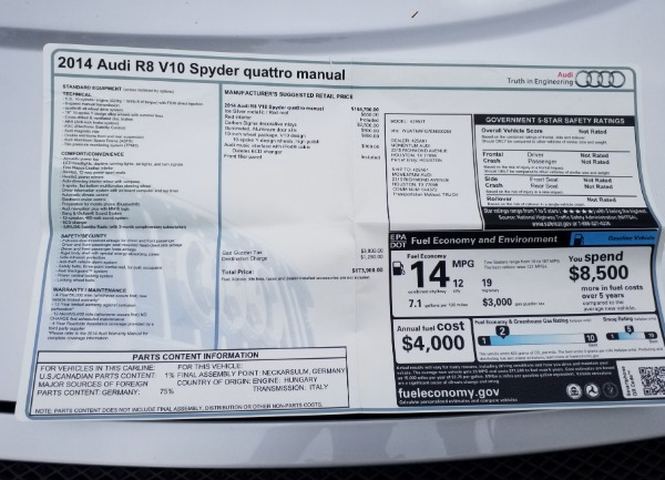 Used-2014-Audi-R8-52-quattro-Spyder