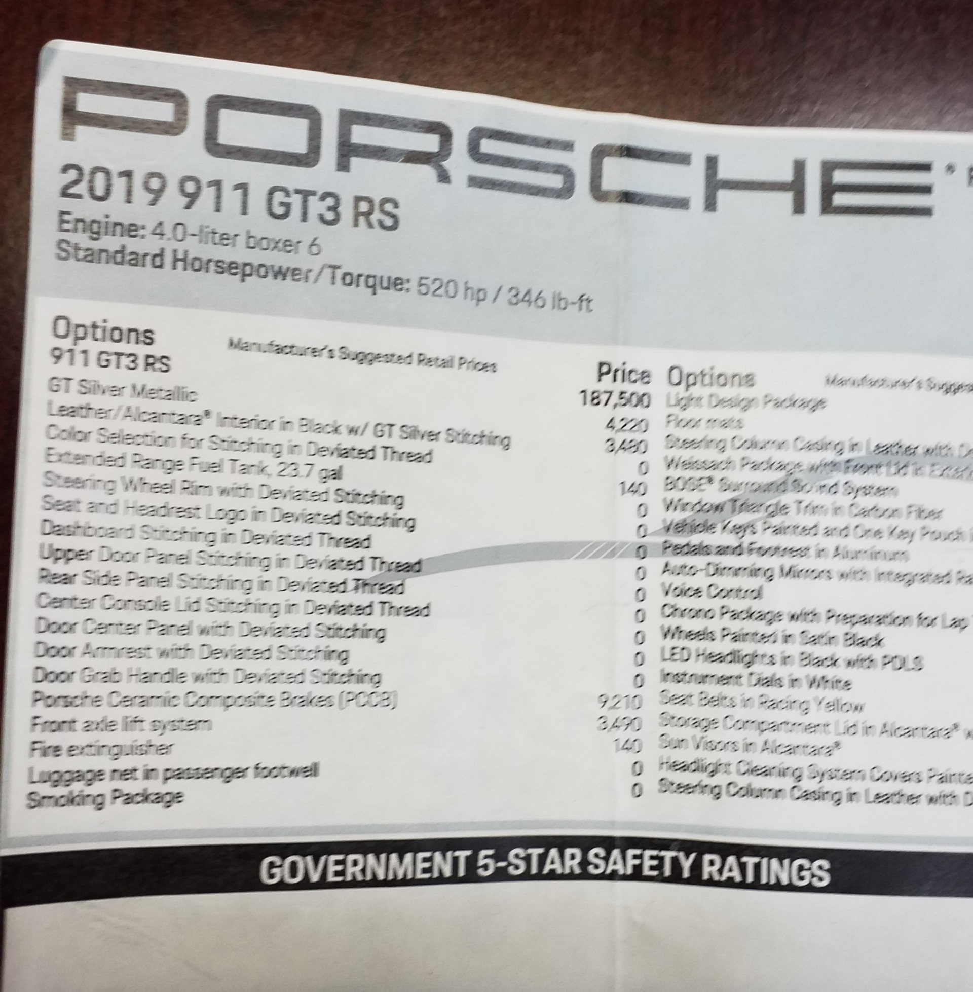 Used-2019-Porsche-911-GT-3-RS-WEISSACH-Weissach-Edition